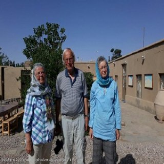 Visiting German tourists from windmills nashtifan