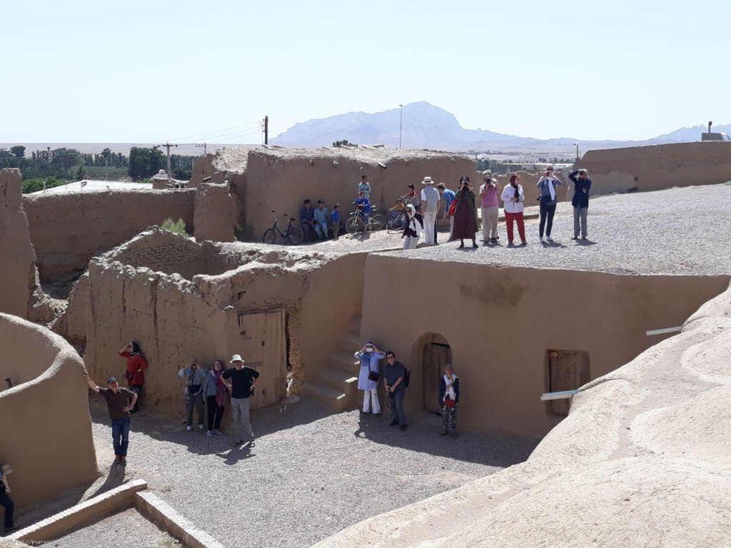 Visiting the European tourist group from the  nashtifan Windmills