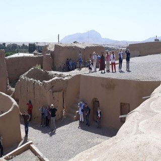Visiting the European tourist group from the  nashtifan Windmills